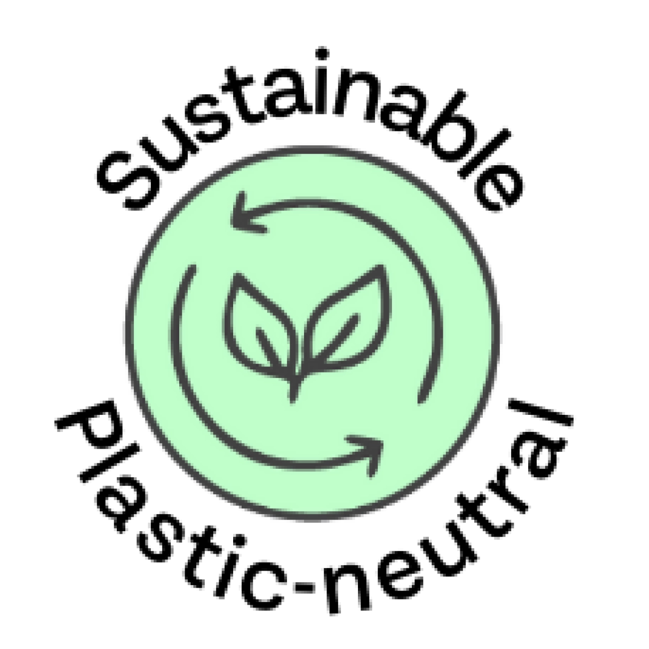 Sustainable plastic-neutral seal with a leaf